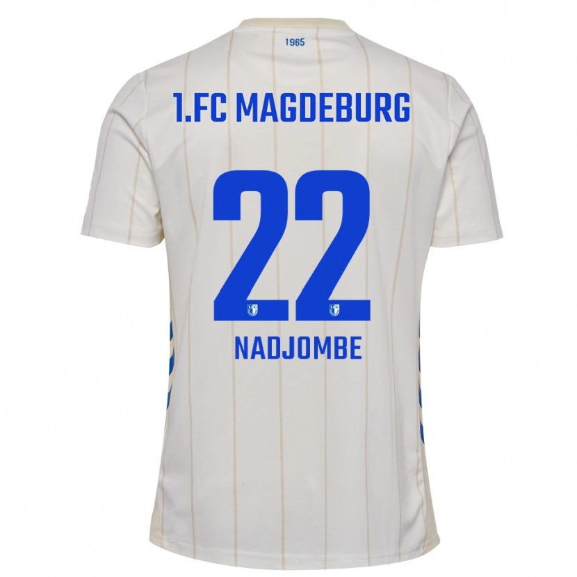 Danxen Heren Pierre Nadjombe #22 Wit Blauw Uitshirt Uittenue 2025/26 T-Shirt