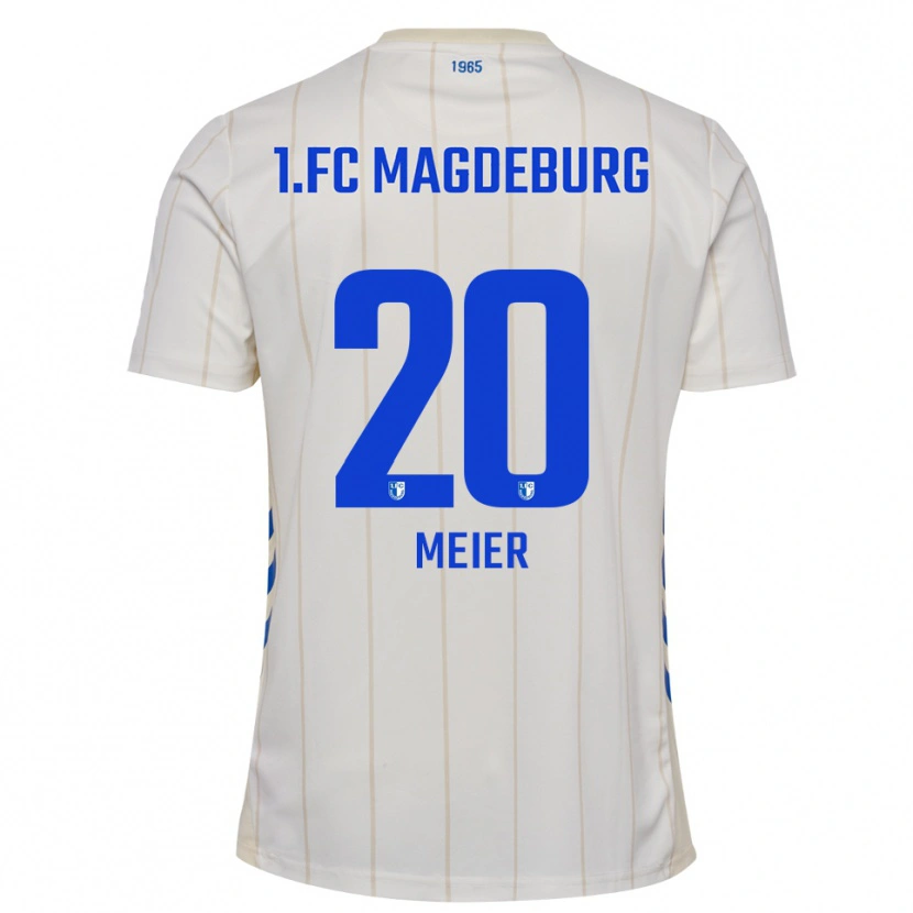 Danxen Heren Nick Meier #20 Wit Blauw Uitshirt Uittenue 2025/26 T-Shirt