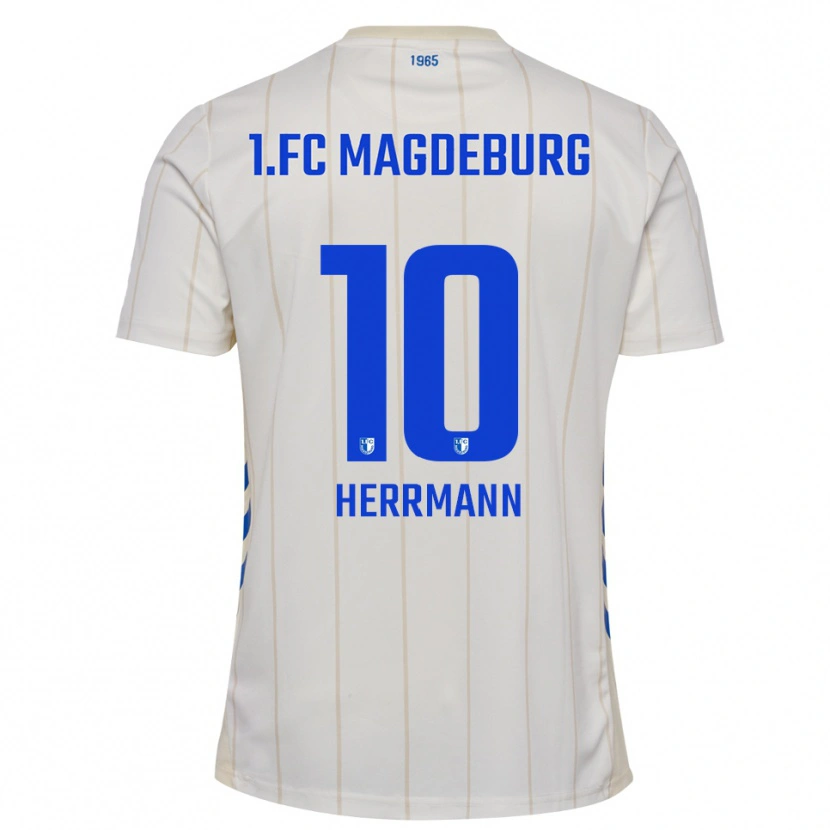 Danxen Heren Milano Herrmann #10 Wit Blauw Uitshirt Uittenue 2025/26 T-Shirt