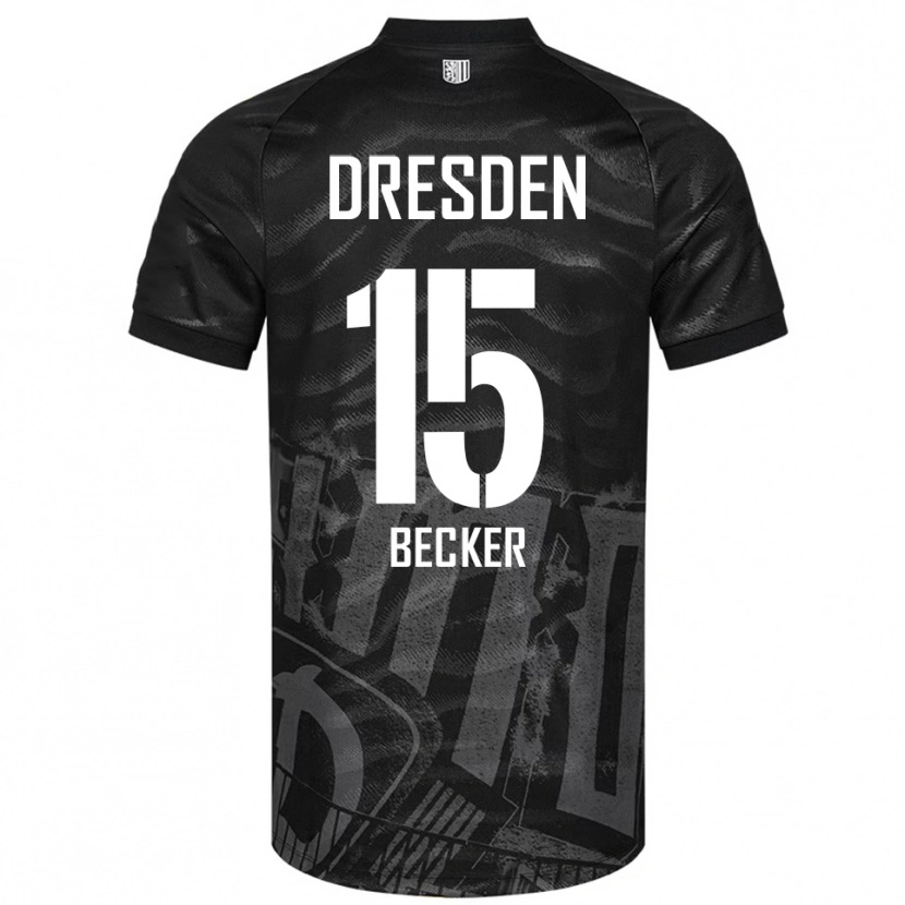 Danxen Heren Rochael Becker #15 Zwart Grijs Uitshirt Uittenue 2025/26 T-Shirt