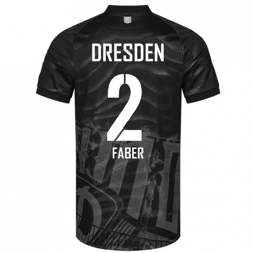 Danxen Heren Konrad Faber #2 Zwart Grijs Uitshirt Uittenue 2025/26 T-Shirt