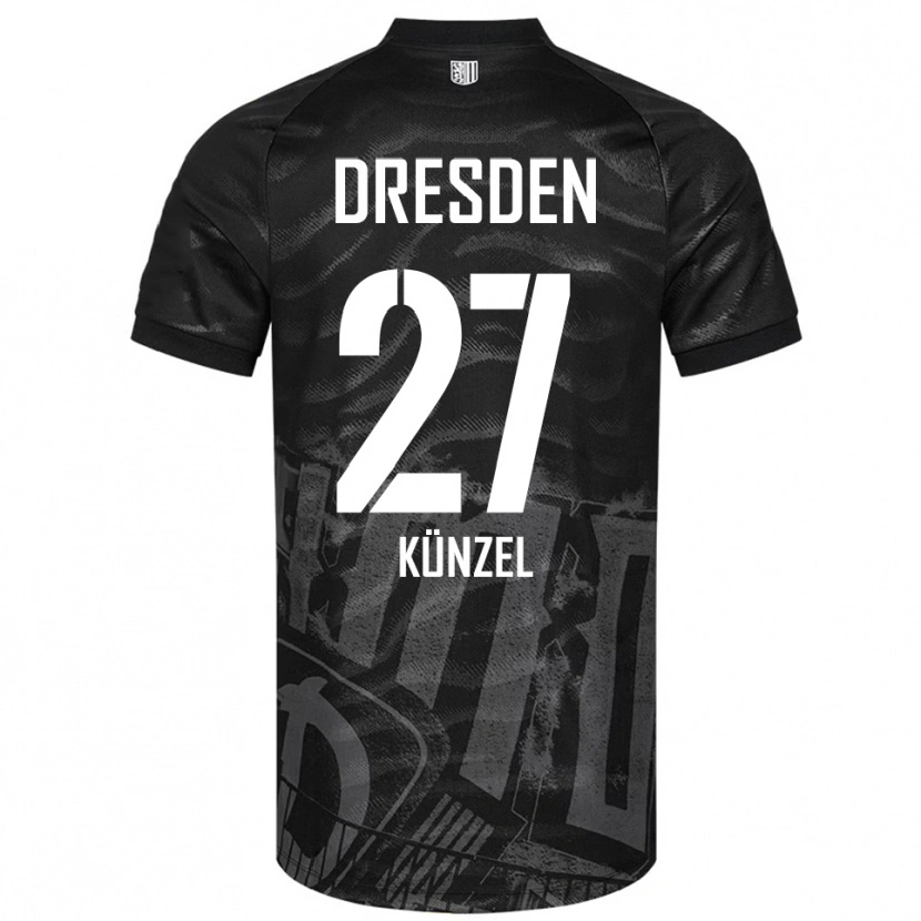 Danxen Heren Nico Künzel #27 Zwart Grijs Uitshirt Uittenue 2025/26 T-Shirt