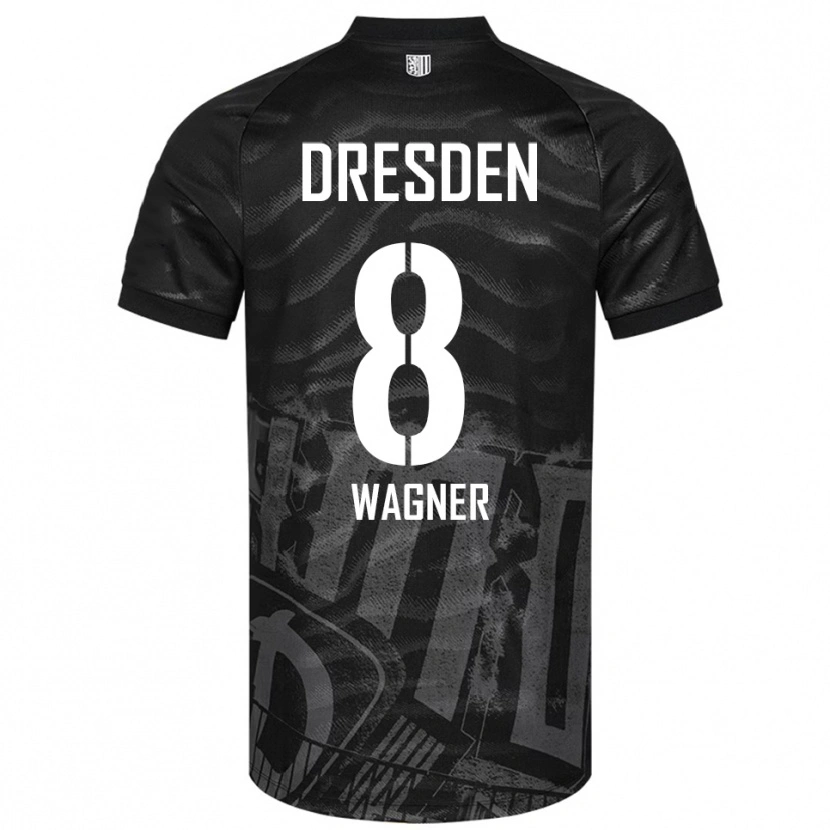 Danxen Heren Robert Wagner #8 Zwart Grijs Uitshirt Uittenue 2025/26 T-Shirt