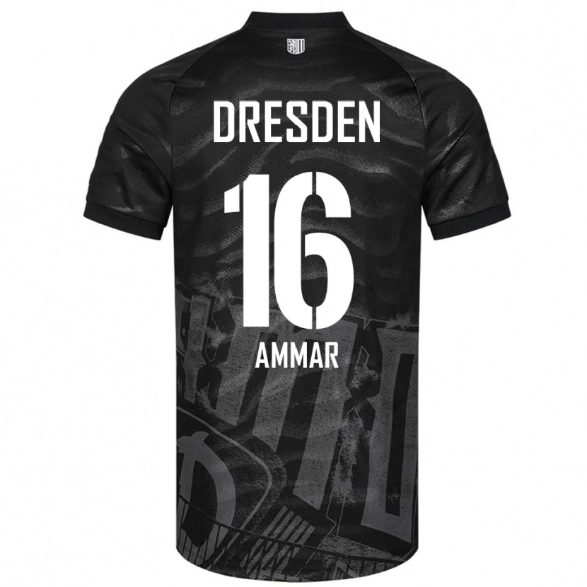 Danxen Heren Amer Ammar #16 Zwart Grijs Uitshirt Uittenue 2025/26 T-Shirt