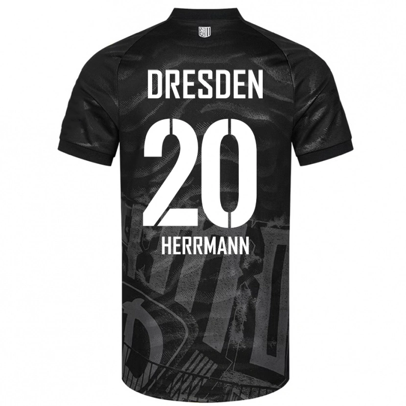 Danxen Heren Artur Herrmann #20 Zwart Grijs Uitshirt Uittenue 2025/26 T-Shirt