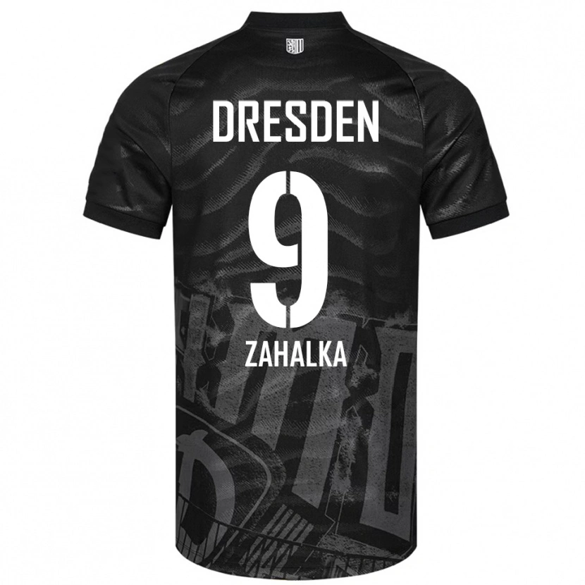 Danxen Heren Filip Zahalka #9 Zwart Grijs Uitshirt Uittenue 2025/26 T-Shirt