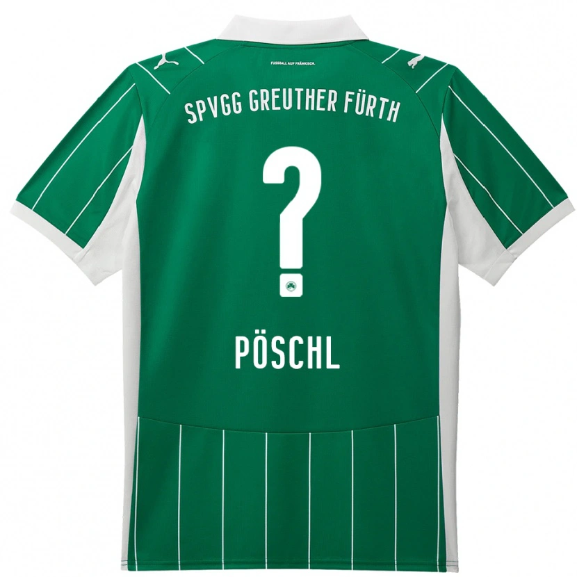 Danxen Heren Katja Pöschl #0 Groen Wit Uitshirt Uittenue 2025/26 T-Shirt