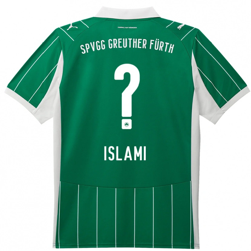 Danxen Heren Lorita Islami #0 Groen Wit Uitshirt Uittenue 2025/26 T-Shirt