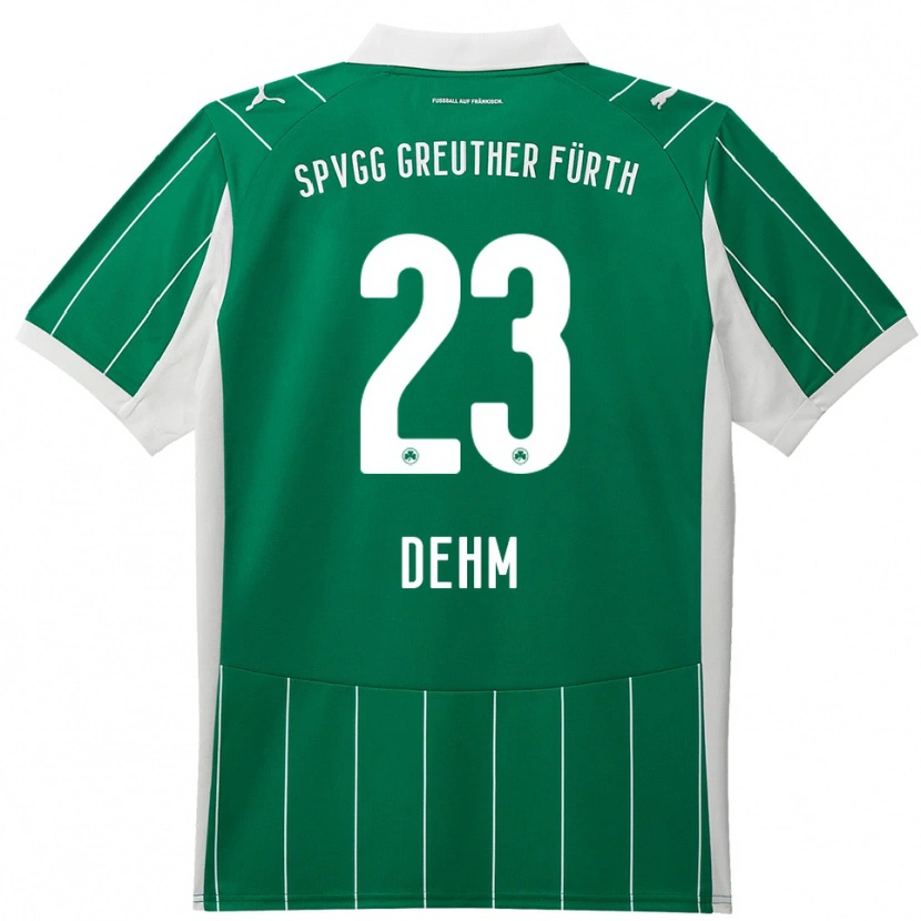 Danxen Heren Jannik Dehm #23 Groen Wit Uitshirt Uittenue 2025/26 T-Shirt