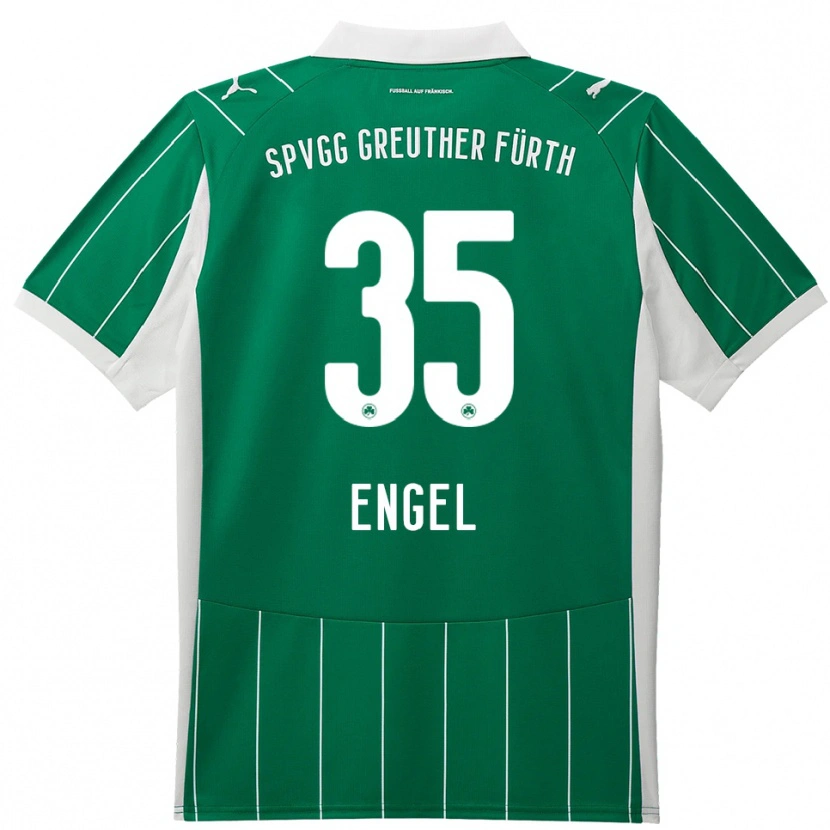 Danxen Heren Jakob Engel #35 Groen Wit Uitshirt Uittenue 2025/26 T-Shirt