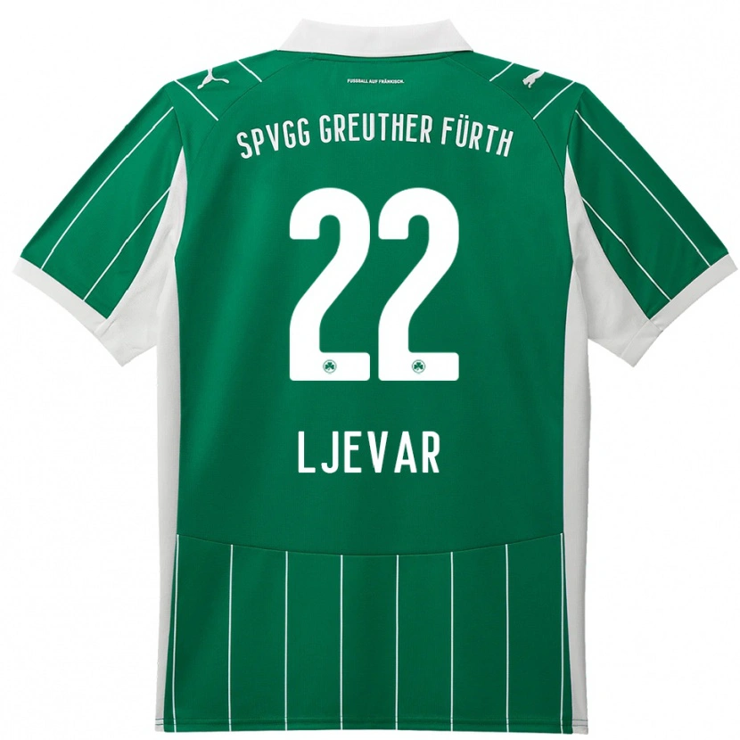 Danxen Heren Nico Ljevar #22 Groen Wit Uitshirt Uittenue 2025/26 T-Shirt