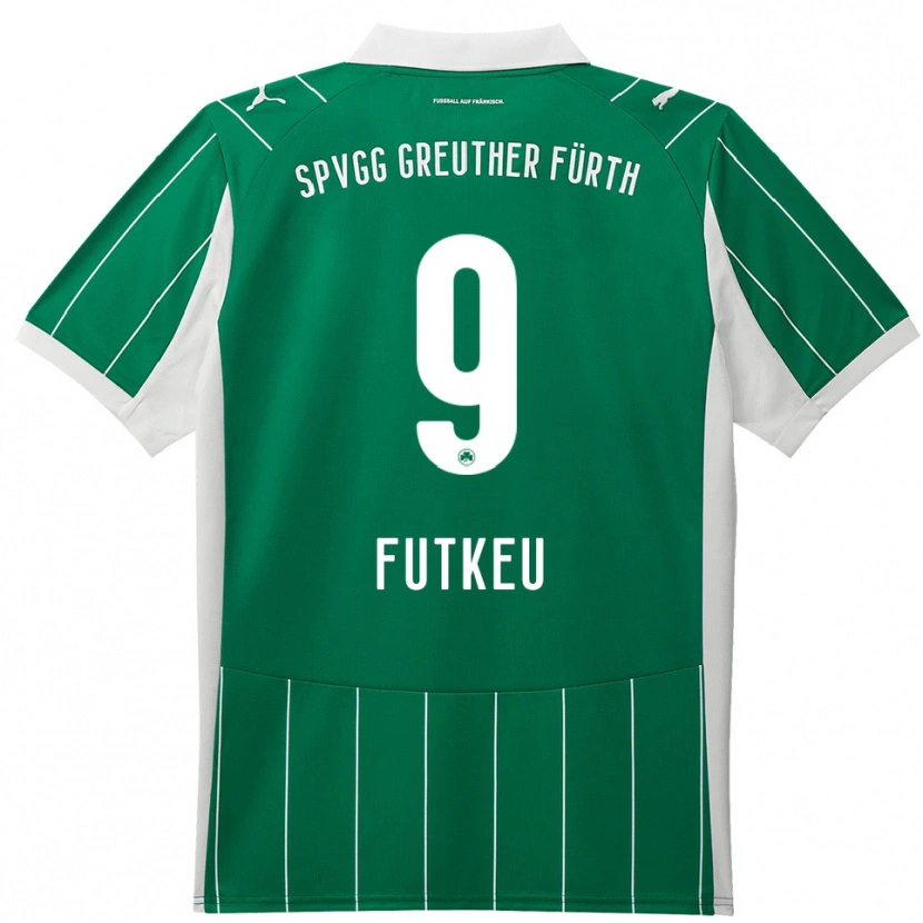 Danxen Heren Noel Futkeu #9 Groen Wit Uitshirt Uittenue 2025/26 T-Shirt
