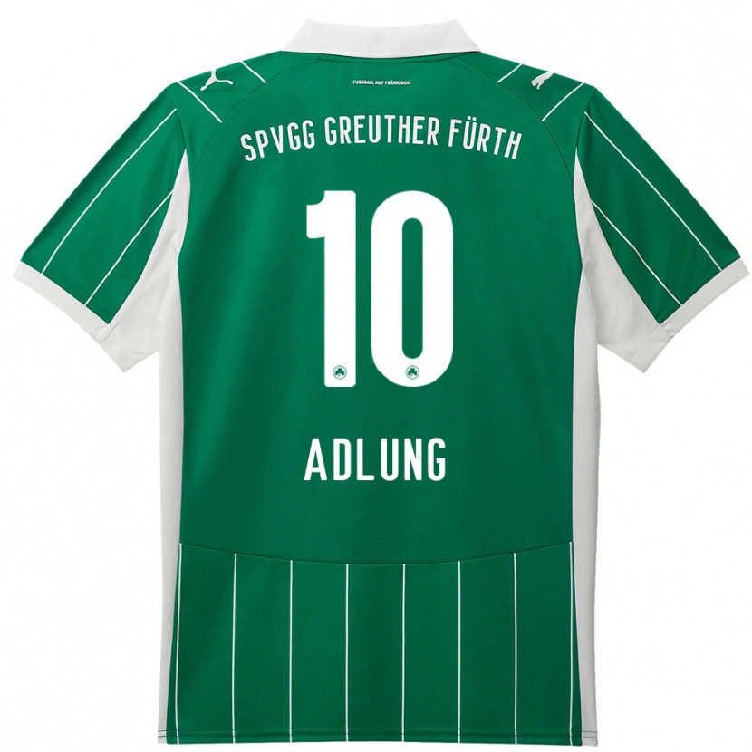 Danxen Heren Daniel Adlung #10 Groen Wit Uitshirt Uittenue 2025/26 T-Shirt