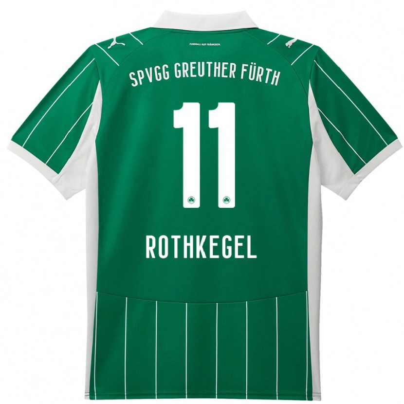Danxen Heren Henri Rothkegel #11 Groen Wit Uitshirt Uittenue 2025/26 T-Shirt