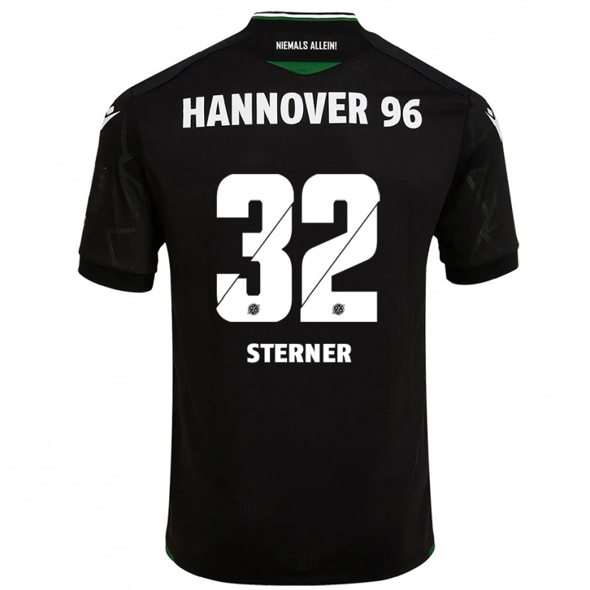 Danxen Heren Jonas Sterner #32 Zwart Groen Uitshirt Uittenue 2025/26 T-Shirt