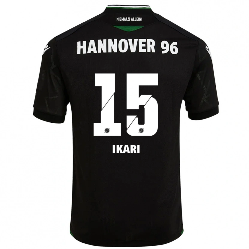 Danxen Heren Asuma Ikari #15 Zwart Groen Uitshirt Uittenue 2025/26 T-Shirt