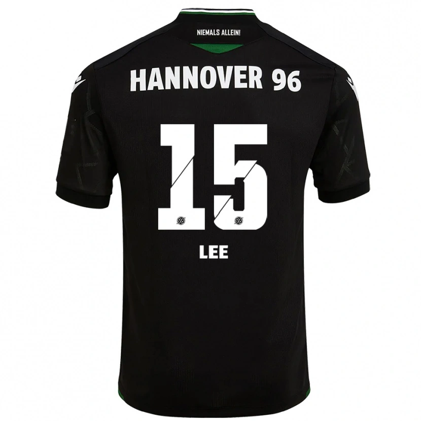 Danxen Heren Olivia Lee #15 Zwart Groen Uitshirt Uittenue 2025/26 T-Shirt
