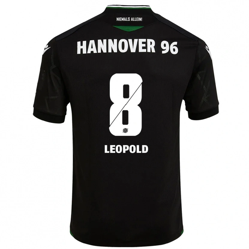 Danxen Heren Enzo Leopold #8 Zwart Groen Uitshirt Uittenue 2025/26 T-Shirt