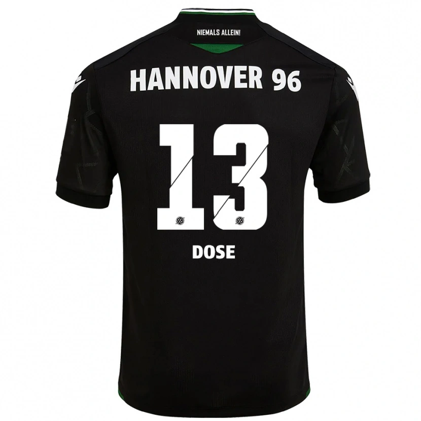 Danxen Heren Julia Dose #13 Zwart Groen Uitshirt Uittenue 2025/26 T-Shirt