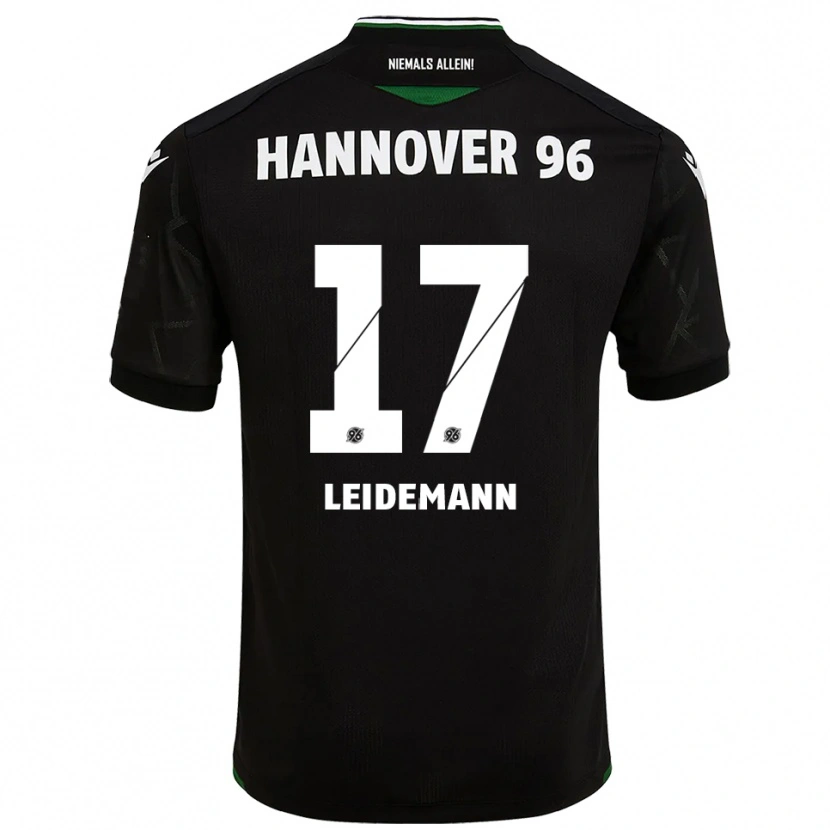 Danxen Heren Lukas Leidemann #17 Zwart Groen Uitshirt Uittenue 2025/26 T-Shirt