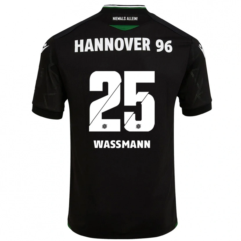 Danxen Heren Isabel Waßmann #25 Zwart Groen Uitshirt Uittenue 2025/26 T-Shirt