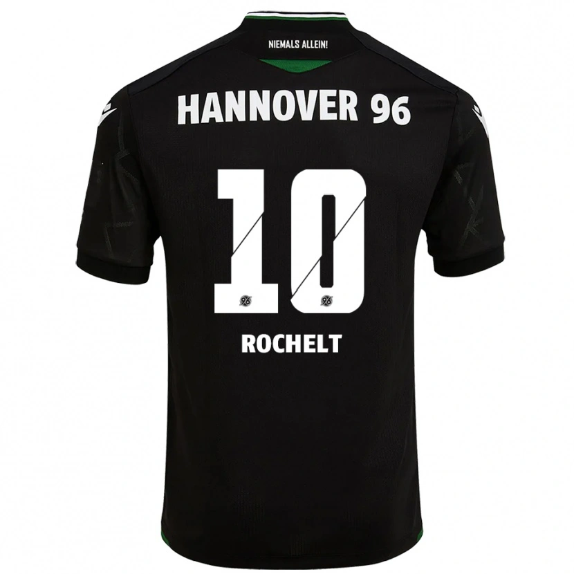 Danxen Heren Jannik Rochelt #10 Zwart Groen Uitshirt Uittenue 2025/26 T-Shirt