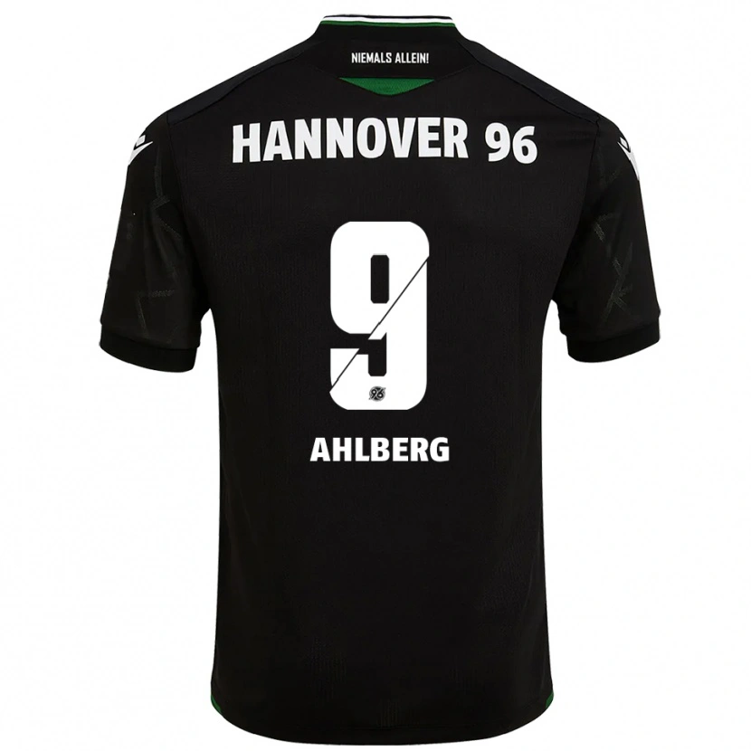 Danxen Heren Kevin Ahlberg #9 Zwart Groen Uitshirt Uittenue 2025/26 T-Shirt