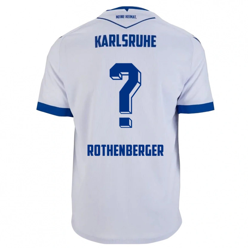 Danxen Heren Paulina Rothenberger #0 Wit Blauw Uitshirt Uittenue 2025/26 T-Shirt