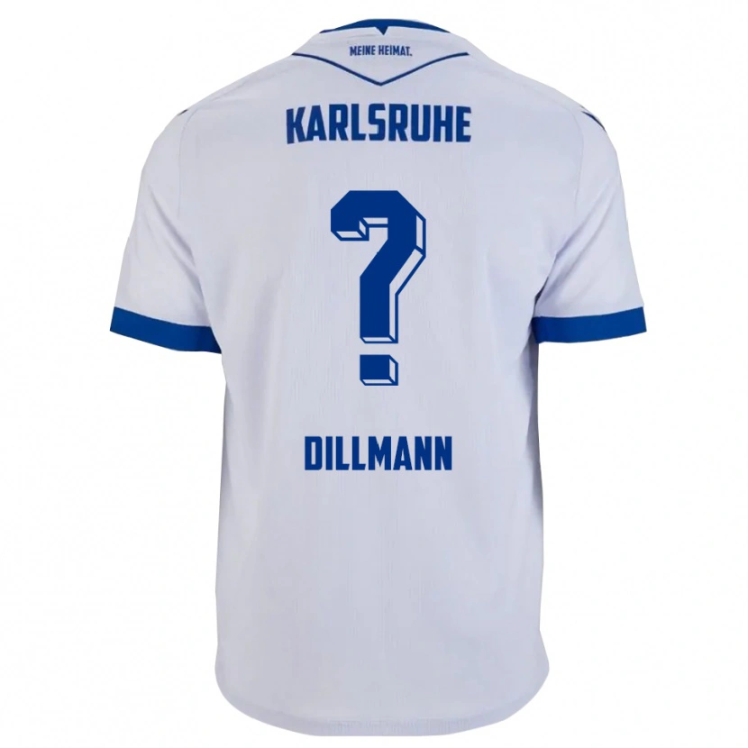 Danxen Heren Mathilda Dillmann #0 Wit Blauw Uitshirt Uittenue 2025/26 T-Shirt