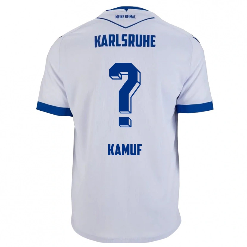 Danxen Heren Lea Kamuf #0 Wit Blauw Uitshirt Uittenue 2025/26 T-Shirt