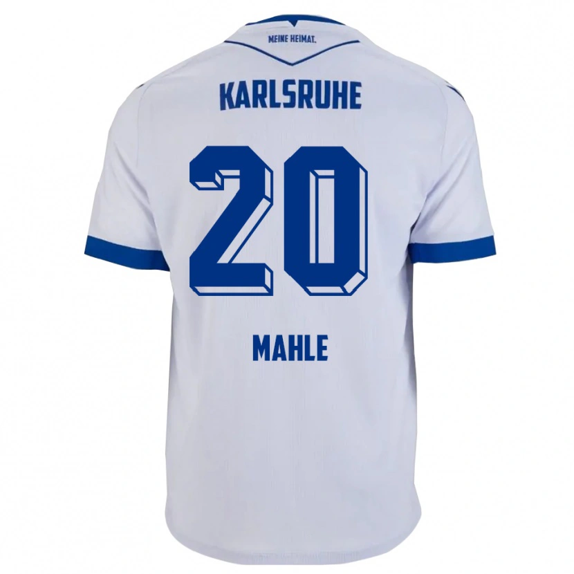 Danxen Heren Marius Mahle #20 Wit Blauw Uitshirt Uittenue 2025/26 T-Shirt