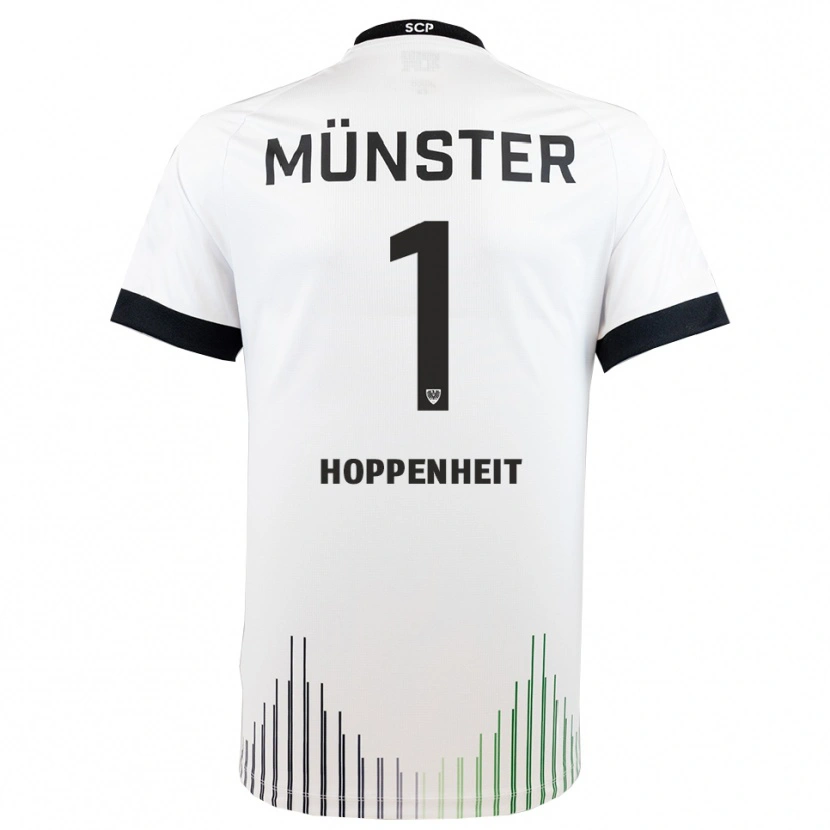 Danxen Heren Leander Hoppenheit #1 Wit Zwart Uitshirt Uittenue 2025/26 T-Shirt
