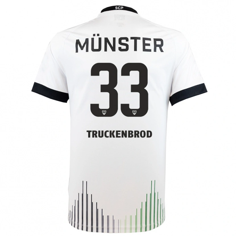 Danxen Heren Damian Truckenbrod #33 Wit Zwart Uitshirt Uittenue 2025/26 T-Shirt