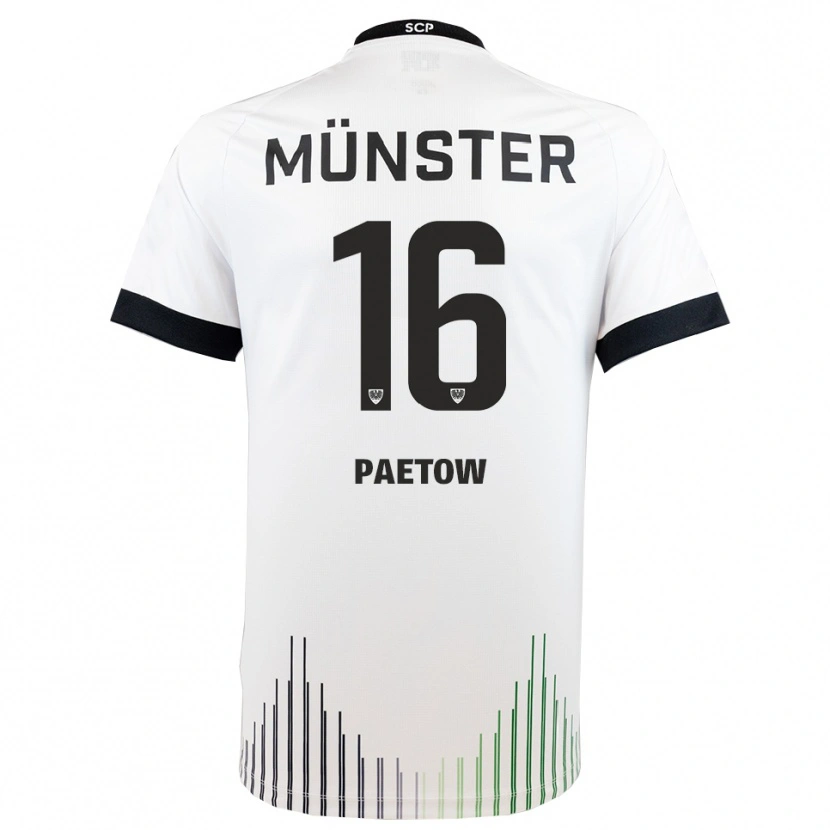 Danxen Heren Torge Paetow #16 Wit Zwart Uitshirt Uittenue 2025/26 T-Shirt