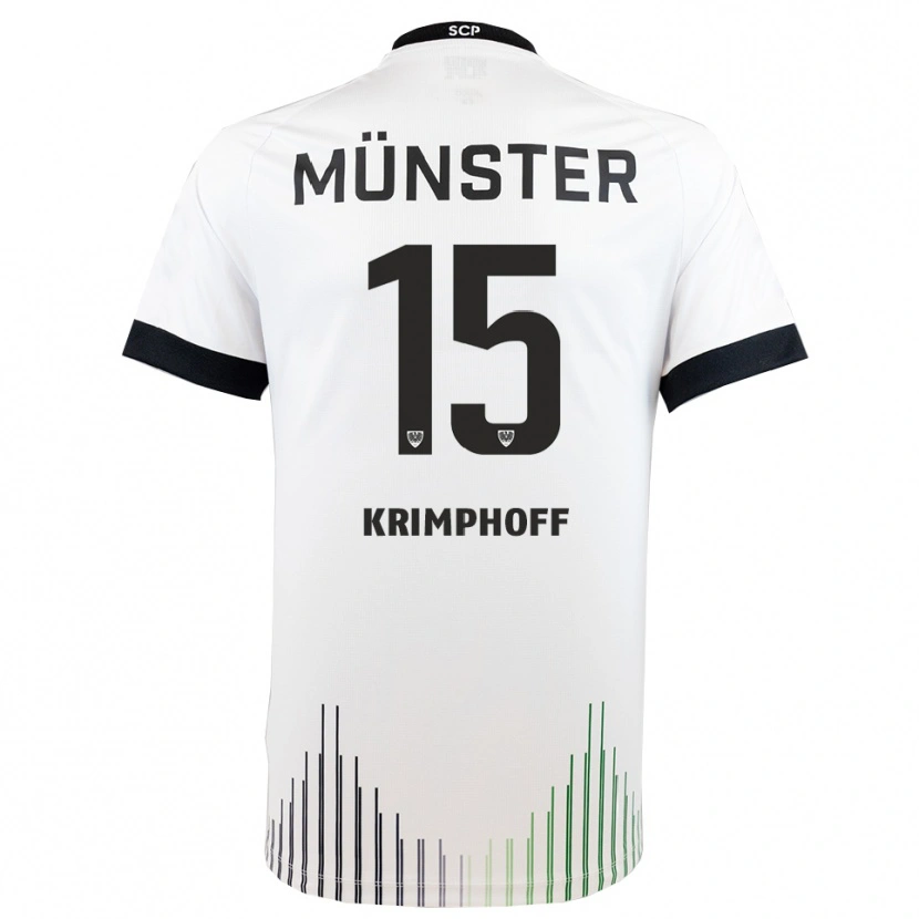 Danxen Heren Leo Krimphoff #15 Wit Zwart Uitshirt Uittenue 2025/26 T-Shirt