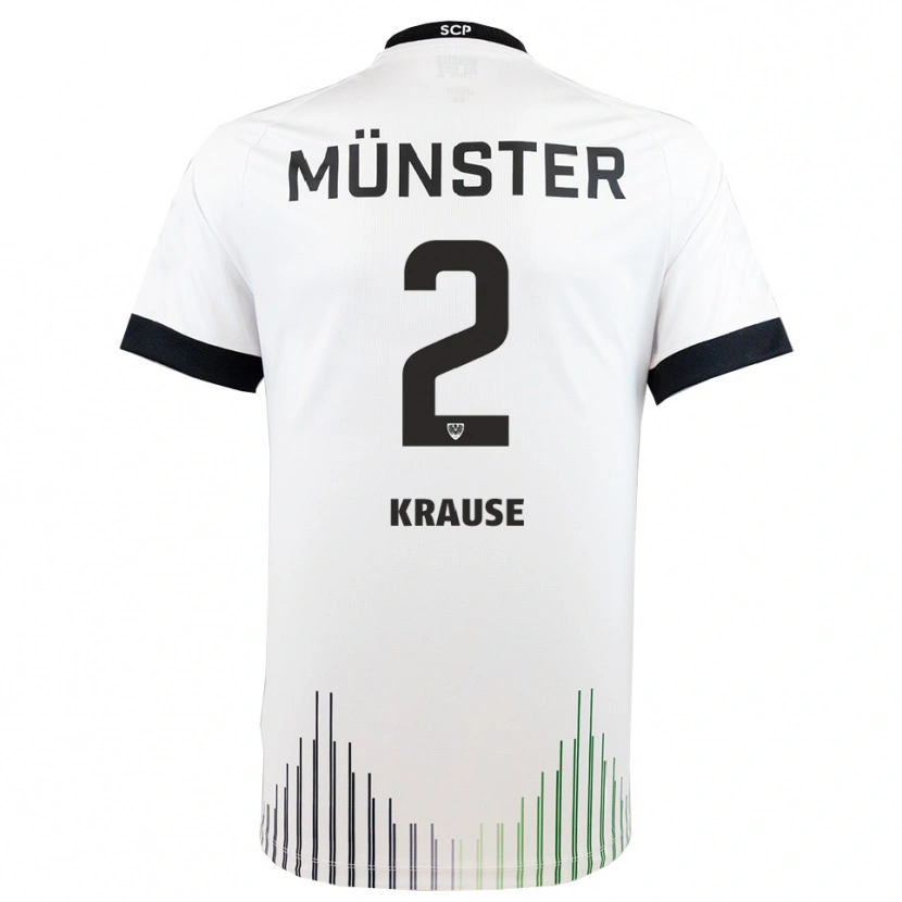Danxen Heren Moritz Krause #2 Wit Zwart Uitshirt Uittenue 2025/26 T-Shirt
