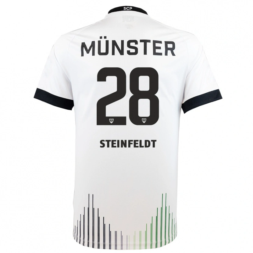 Danxen Heren Luca Steinfeldt #28 Wit Zwart Uitshirt Uittenue 2025/26 T-Shirt