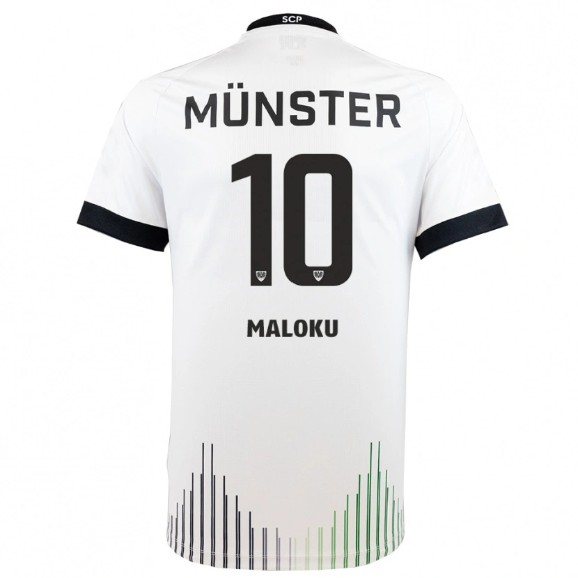 Danxen Heren Amar Maloku #10 Wit Zwart Uitshirt Uittenue 2025/26 T-Shirt