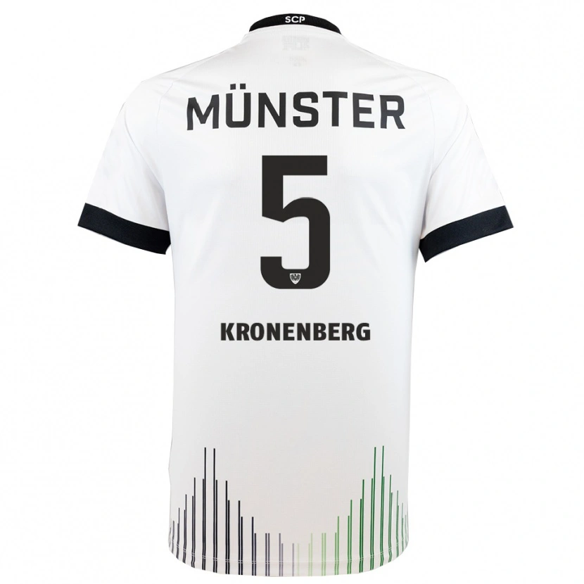 Danxen Heren Ben Kronenberg #5 Wit Zwart Uitshirt Uittenue 2025/26 T-Shirt