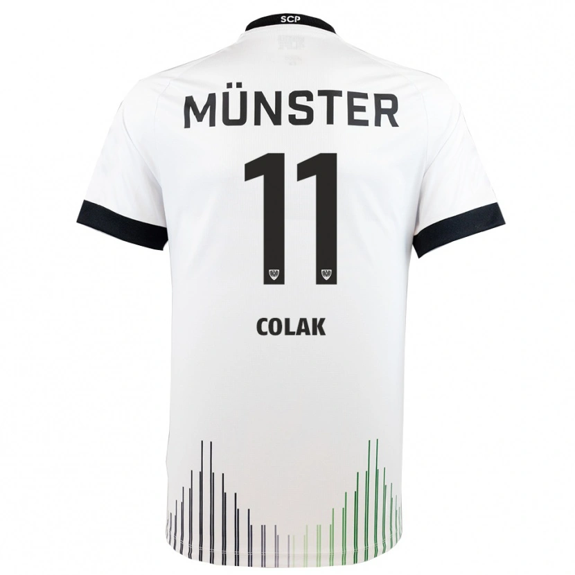 Danxen Heren Alper Colak #11 Wit Zwart Uitshirt Uittenue 2025/26 T-Shirt