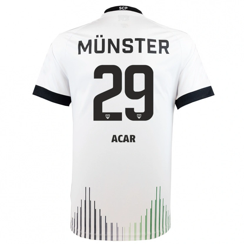 Danxen Heren Ryan Acar #29 Wit Zwart Uitshirt Uittenue 2025/26 T-Shirt