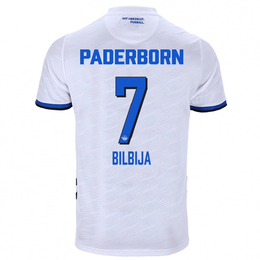 Danxen Heren Filip Bilbija #7 Wit Blauw Uitshirt Uittenue 2025/26 T-Shirt