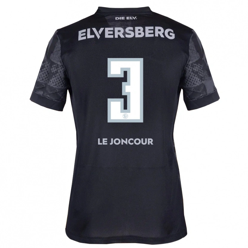 Danxen Heren Florian Le Joncour #3 Zwart Grijs Uitshirt Uittenue 2025/26 T-Shirt
