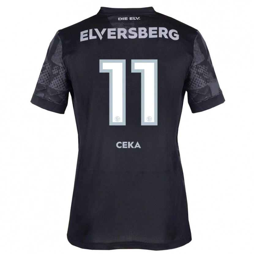 Danxen Heren Jason Ceka #11 Zwart Grijs Uitshirt Uittenue 2025/26 T-Shirt