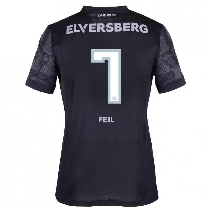 Danxen Heren Manuel Feil #7 Zwart Grijs Uitshirt Uittenue 2025/26 T-Shirt