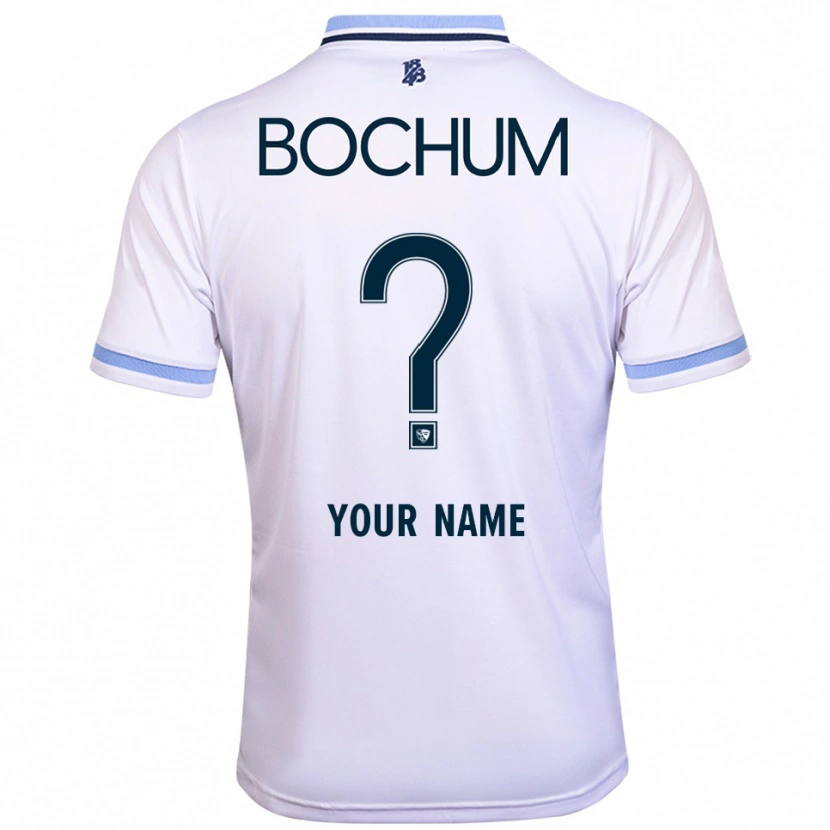 Danxen Heren Uw Naam #0 Wit Hemelsblauw Uitshirt Uittenue 2025/26 T-Shirt