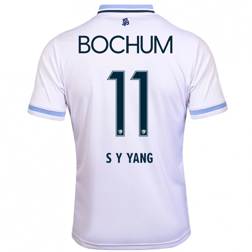 Danxen Heren Si-Yeong Yang #11 Wit Hemelsblauw Uitshirt Uittenue 2025/26 T-Shirt
