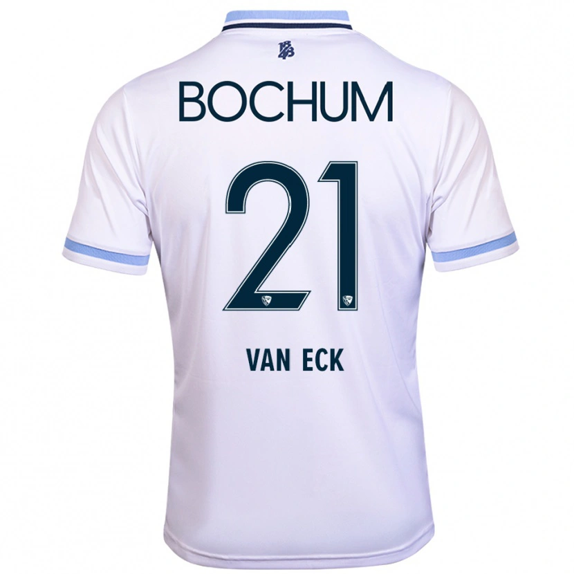 Danxen Heren Ole Van Eck #21 Wit Hemelsblauw Uitshirt Uittenue 2025/26 T-Shirt