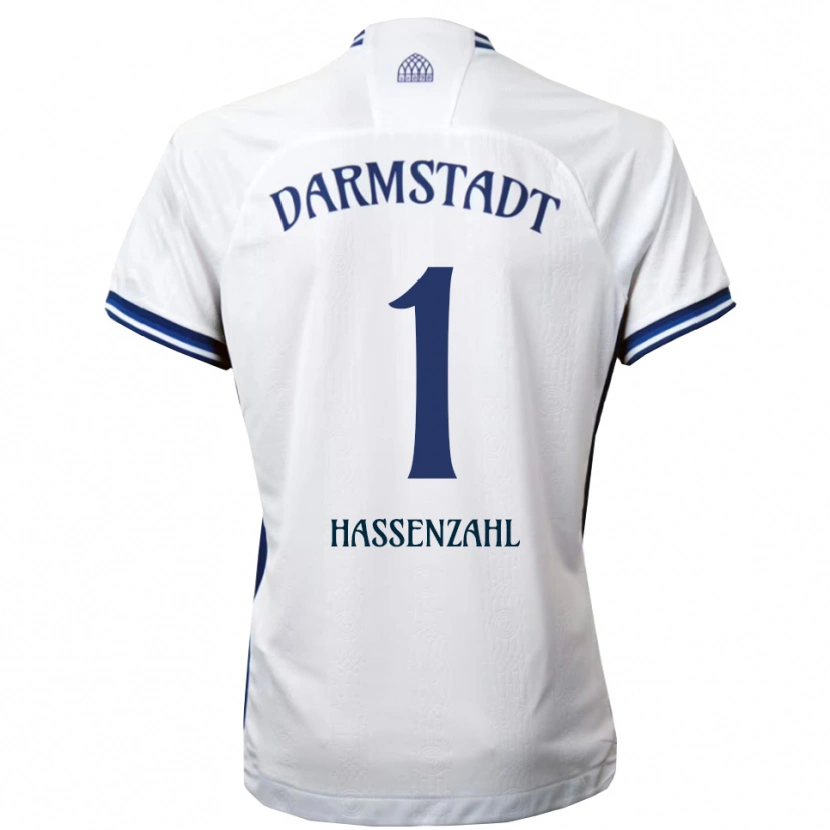 Danxen Heren Leon Hassenzahl #1 Wit Blauw Uitshirt Uittenue 2025/26 T-Shirt