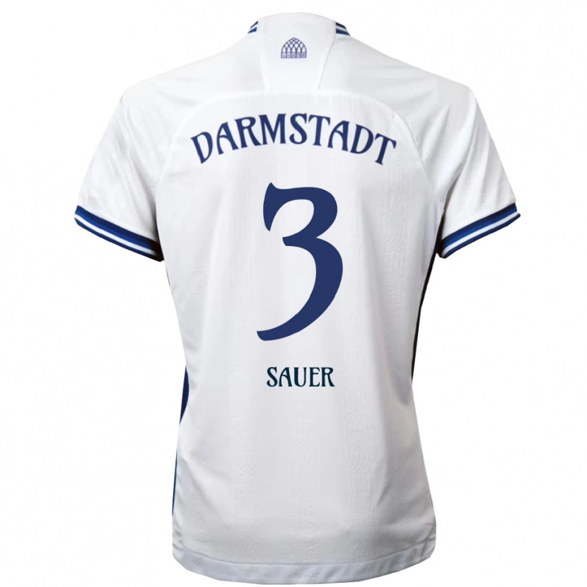 Danxen Heren Nick Sauer #3 Wit Blauw Uitshirt Uittenue 2025/26 T-Shirt